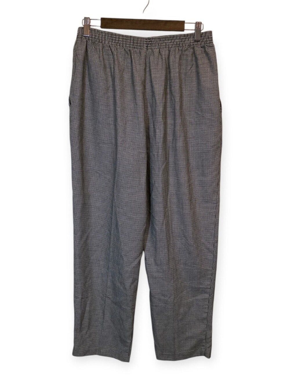 Briggs New York Black White Houndstooth High Rise Pull On Ankle Pants 14 - Picture 2 of 6